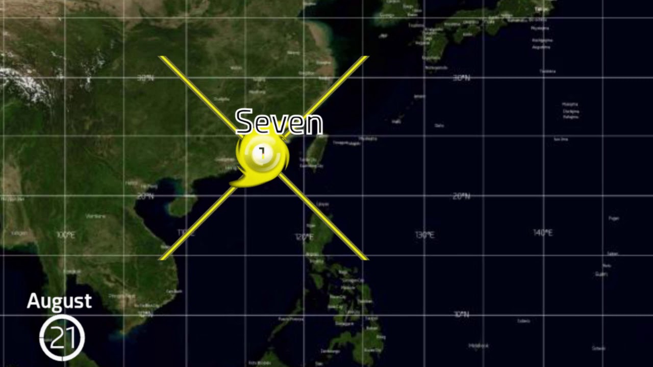 1884 Pacific Typhoon Season Animation