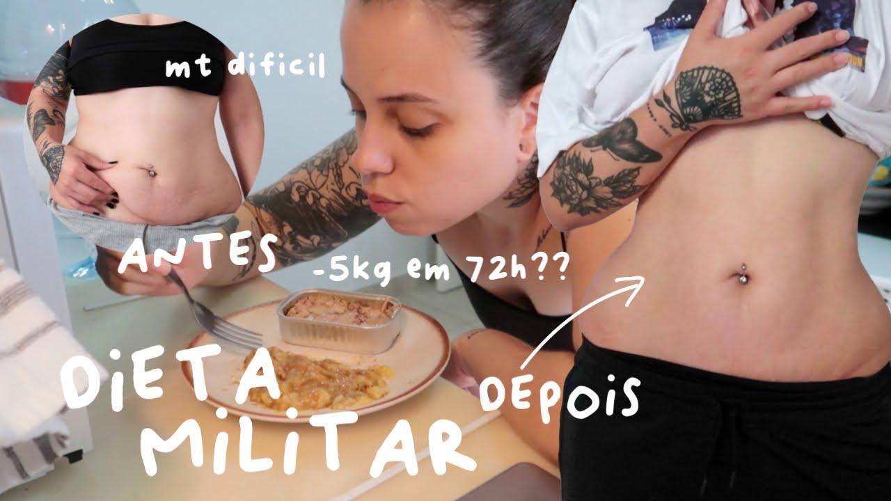 testei a dieta MILITAR por 72 horas! (3 dias muito difíceis)
