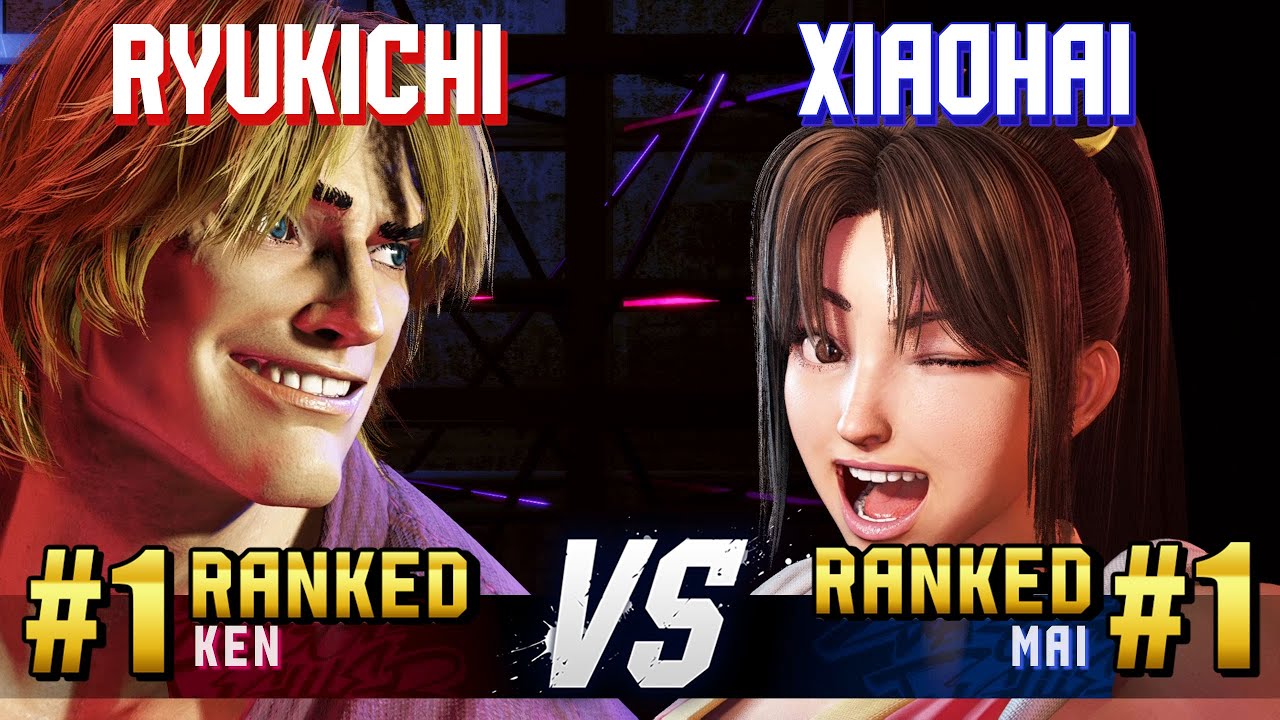 SF6 ▰ RYUKICHI (#1 Ranked Ken) vs XIAOHAI (#1 Ranked Mai) ▰ High Level Gameplay