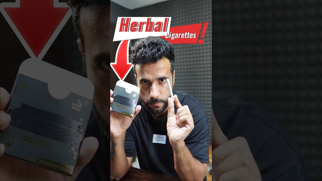 Herbal Cigarettes Vs Normal Cigarettes #scienceexperiment #health #healthy #scienceandfun #ashusir