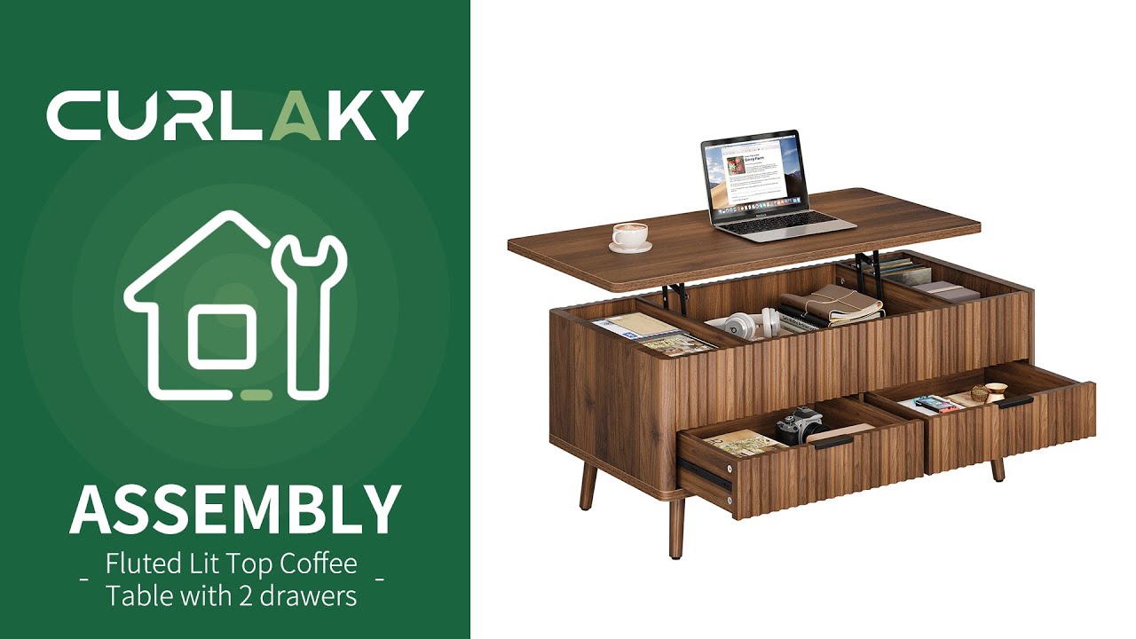 🛠️Curlaky Lift Top Coffee Table with Storage Video🛠️