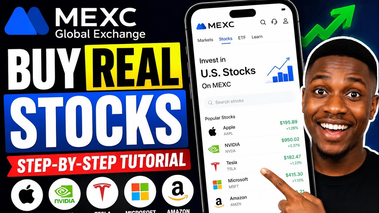 How to Buy Real U.S. Stocks on MEXC Global Exchange | Step-by-Step Tutorial