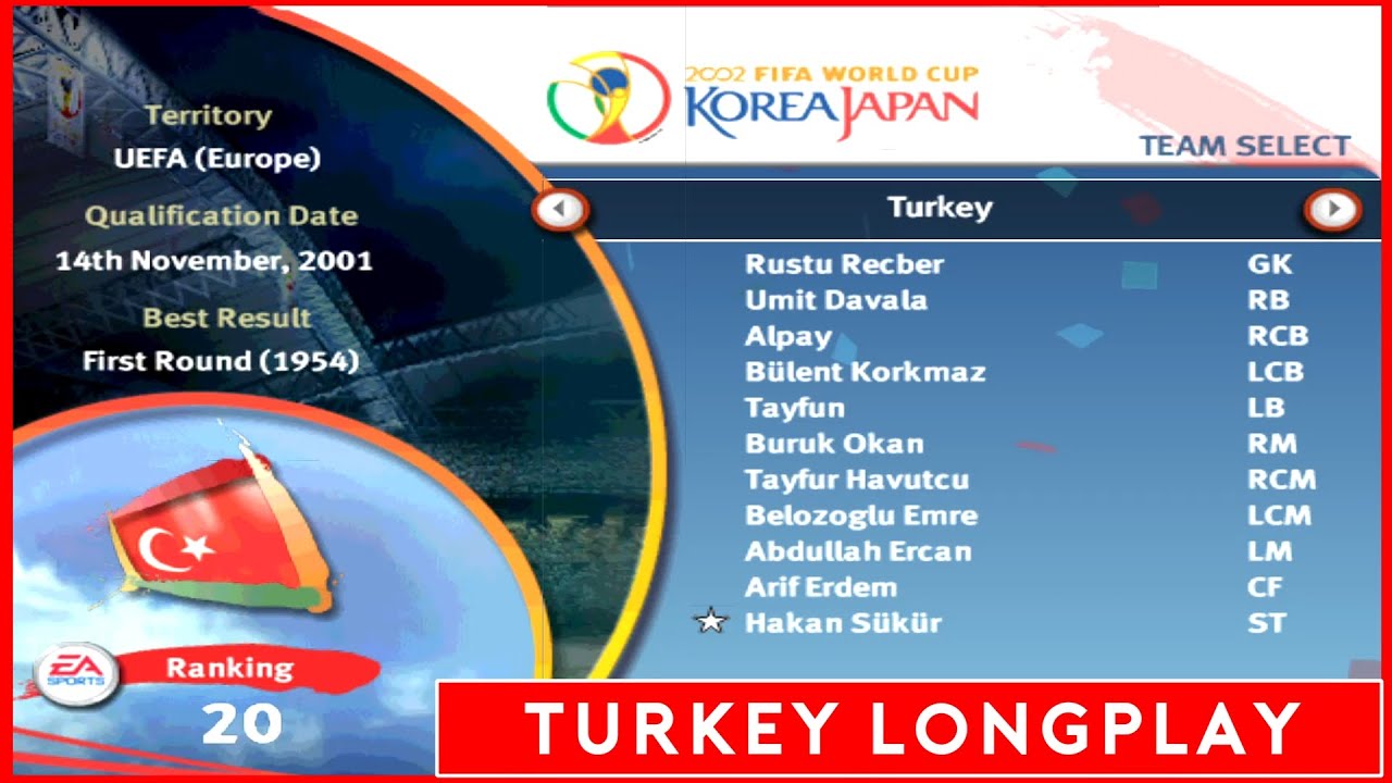 [PC] | FIFA WORLD CUP 2002 | TURKEY | WORLD CUP LONGPLAY