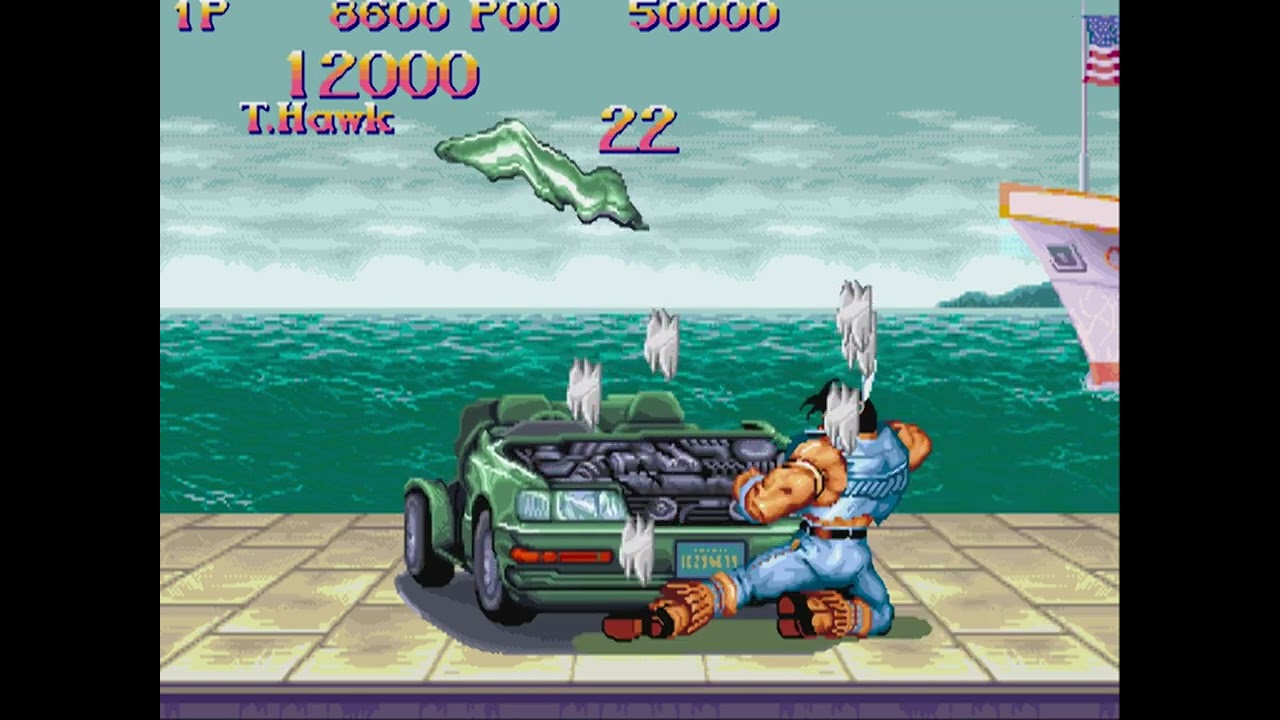 Super Street Fighter 2 Car Smash