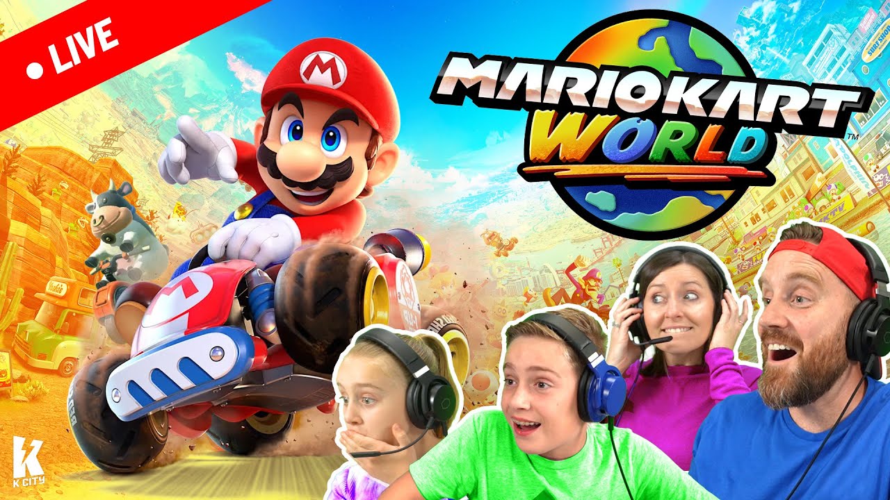 🔴 LIVE Mario Kart World Family Battle (Nintendo Switch 2) and Q&A