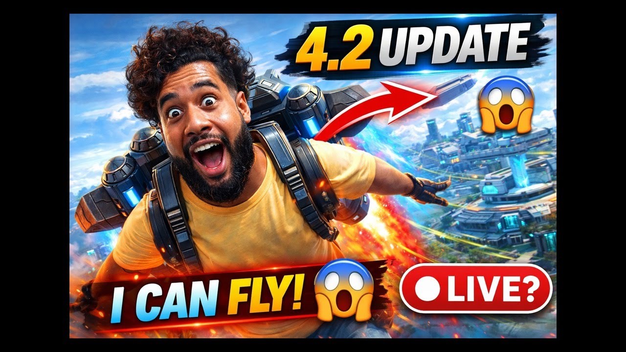 “🔴 BGMI 4.2 UPDATE | Jetpack Mode 🤯 I CAN FLY!? Solo Live Gameplay” #bgmi