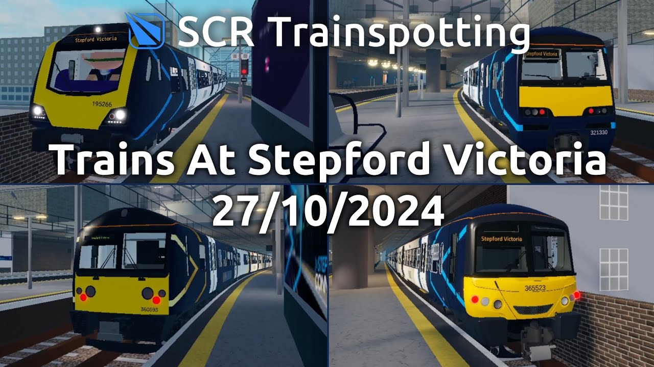 Поезда в Степфорде, Виктория, 27 октября 2024 г. — SCR Trainspotting — Roblox Stepford County Rai...