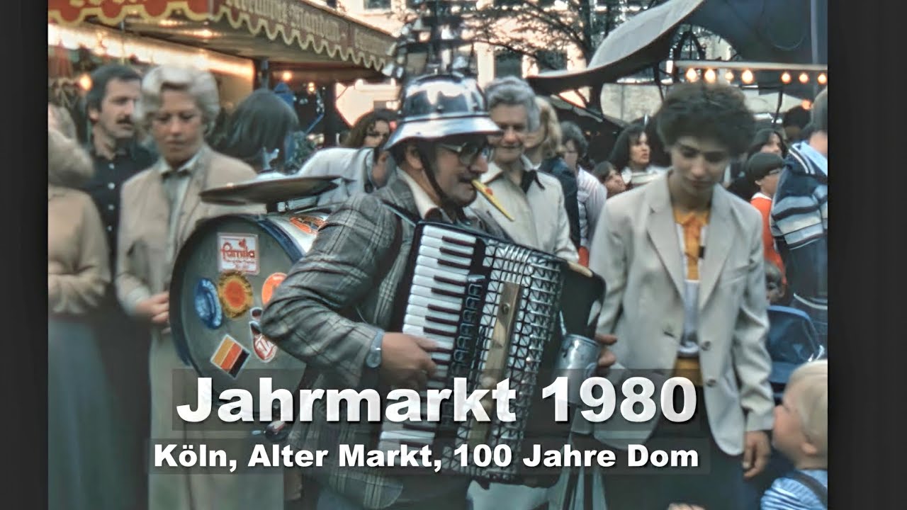 Köln 1980 - Jahrmarkt Anno Dazumal - Alter Markt - Hermann Landvogt
