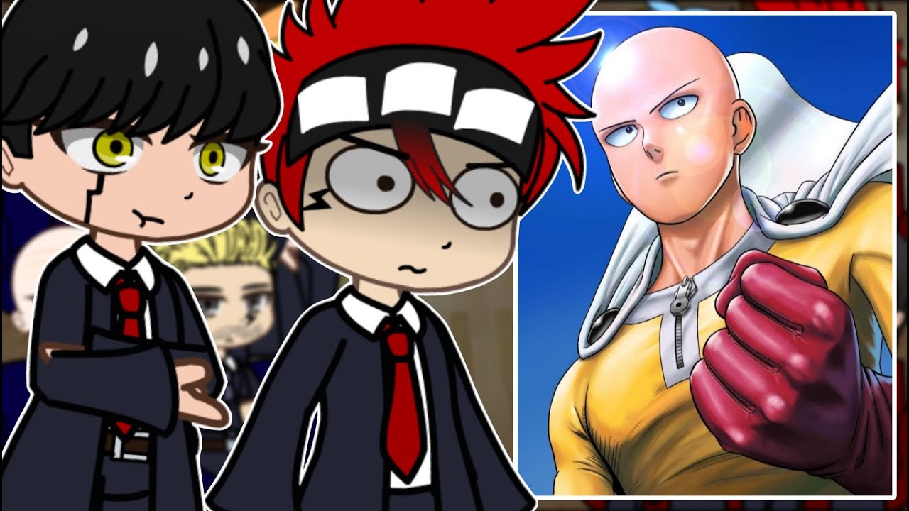 Mashle Magic And Muscles React to Saitama || One Punch-Man || Gacha React
