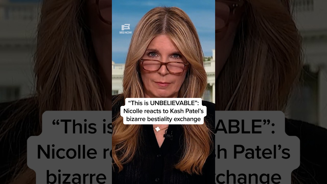 'This is UNBELIEVABLE': Nicolle reacts to Kash Patel's bizarre bestiality exchange