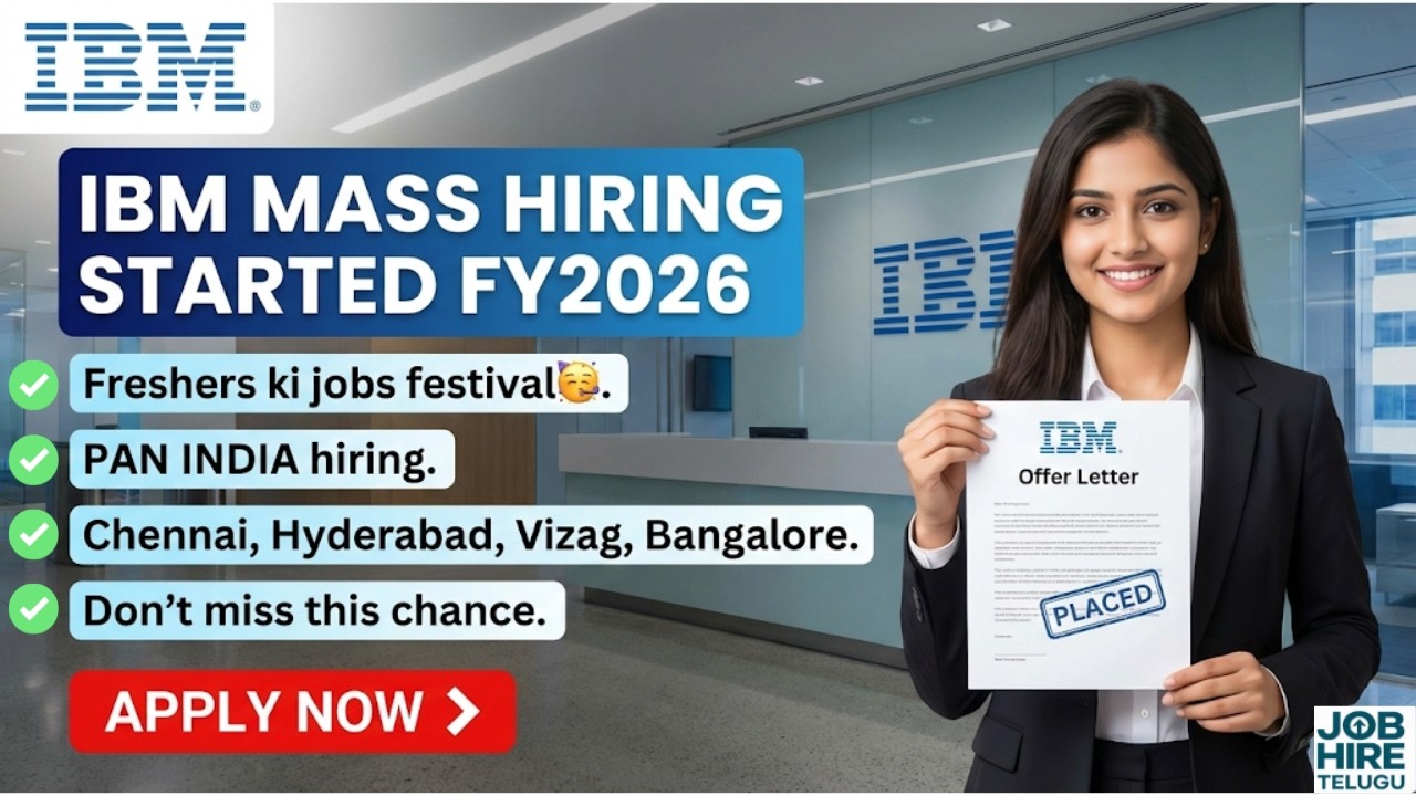 🔥IBM mass hiring freshers FY2026! Pan India Hiring started|Full job roles explained#yt #fresherjobs