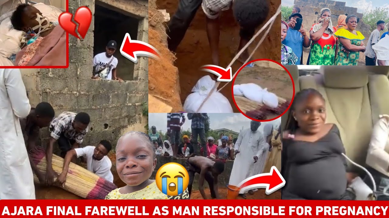 See how Aunty AJARA was Laid To Rest With Pregnancy As Nollywood Celebrities Absent During Funeral😭💔
