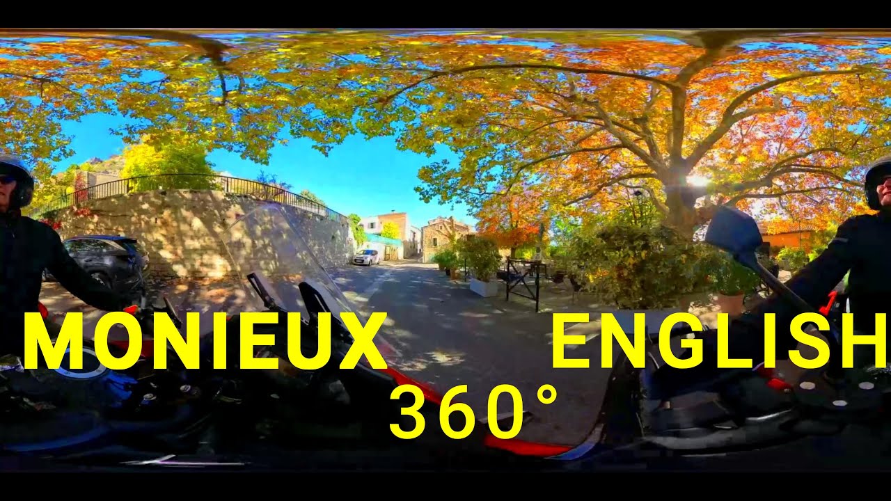 MONIEUX : Provence :Vaucluse Travel Vlog -Video 360&deg;