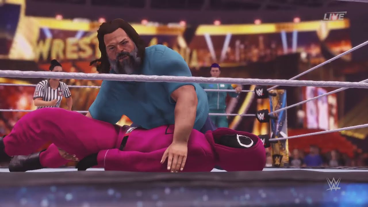 FULL MATCH TAG TEAM: Squid game vs. Minecraft - WRESTLEMANIA 25'