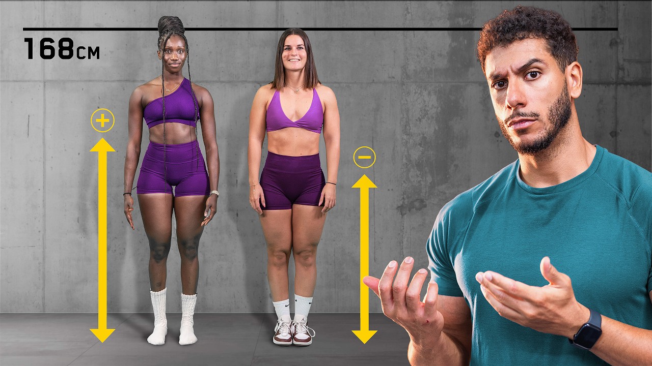 Même taille, mais pas la même morphologie (adapte ton squat)