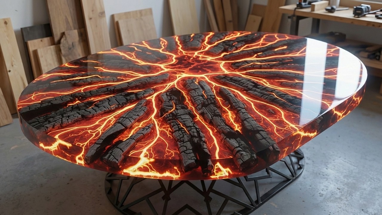 I Filled A Massive Tree Trunk With Lava Epoxy – You Won’t Believe This!