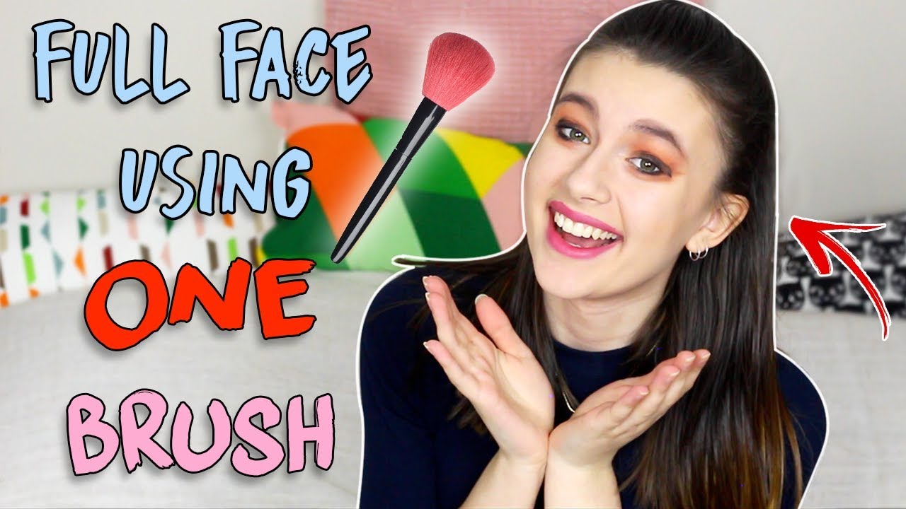 Full Face of Makeup Using ONE BRUSH! ♡
