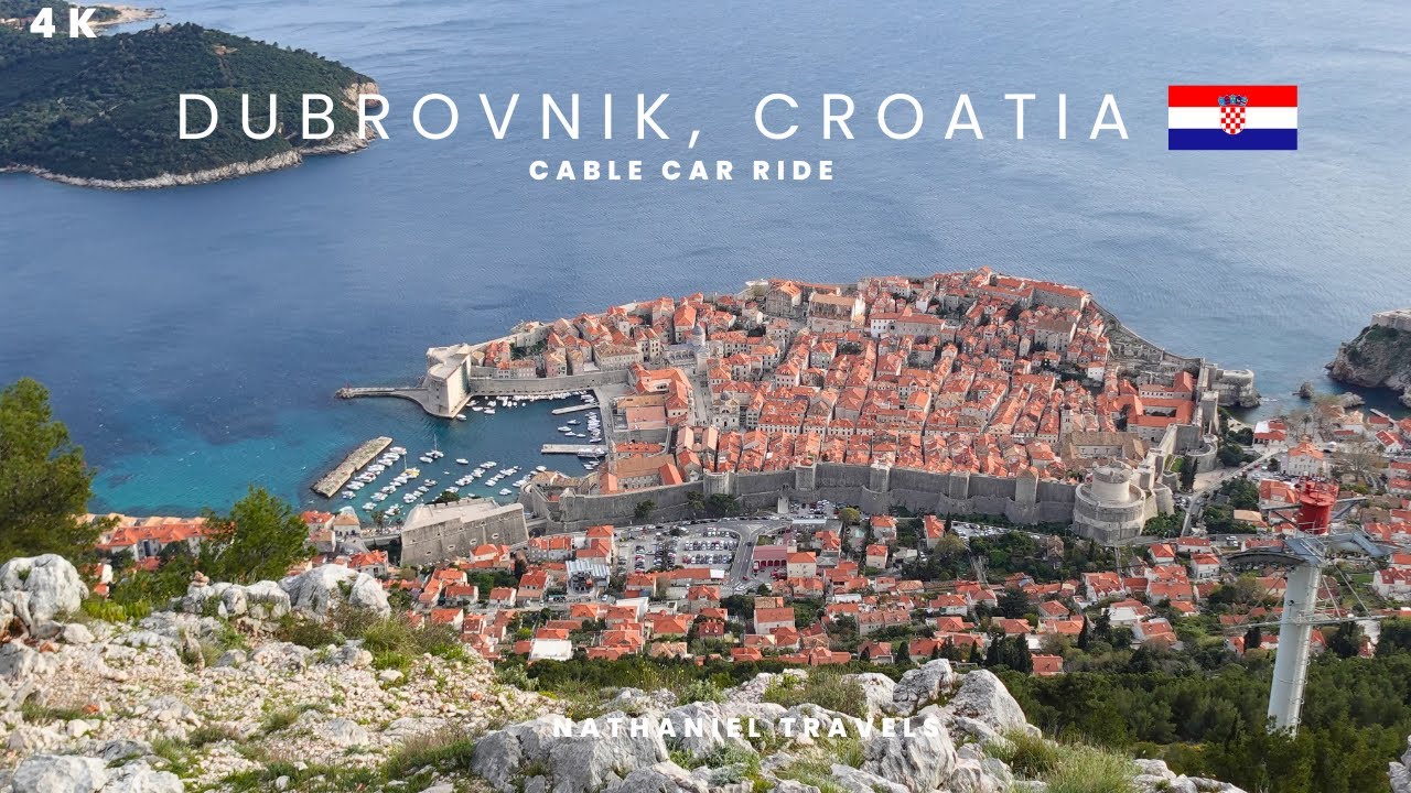 Dubrovnik Cable Car Ride 4K | Croatia 2023