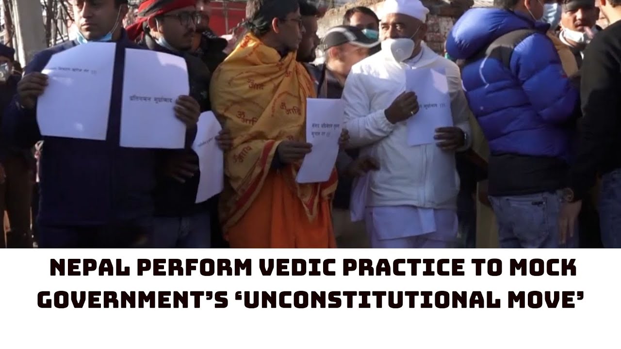 Students In Nepal Perform Vedic Practice To Mock Government&rsquo;s &lsquo;Unconstitutional Move&rsquo; | Catch News