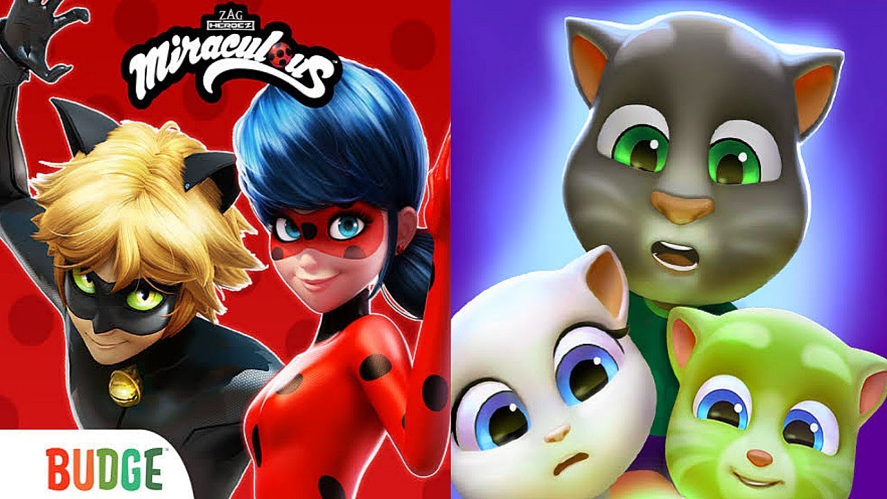 My Talking Tom Friends vs Miraculos Life Gameplay Android ios
