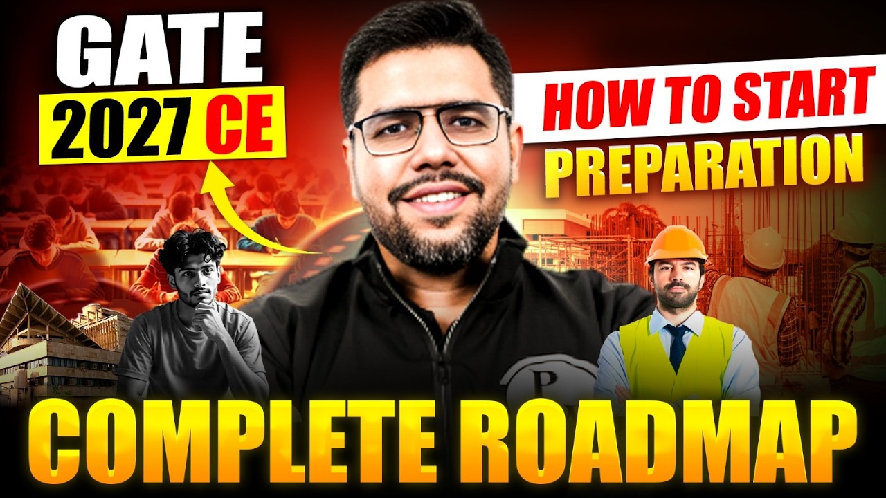 GATE 2027 Civil Engineering Preparation Strategy | Complete Roadmap for Beginners