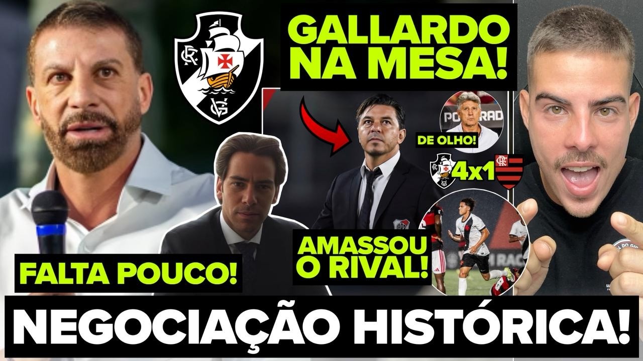 VASCO FAZENDO VENDA HISTÓRICA! LAMACCHIA A CAMINHO! MARCELO GALLARDO NA MESA DO VASCÃO! E MUITO+