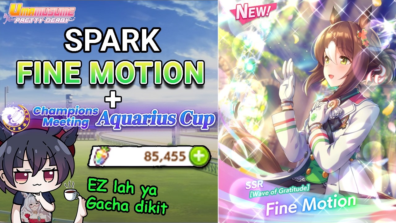 【Umamusume】Spark Fine Motion demi Career Lebih EZ + Champions Meeting Aquarius Cup
