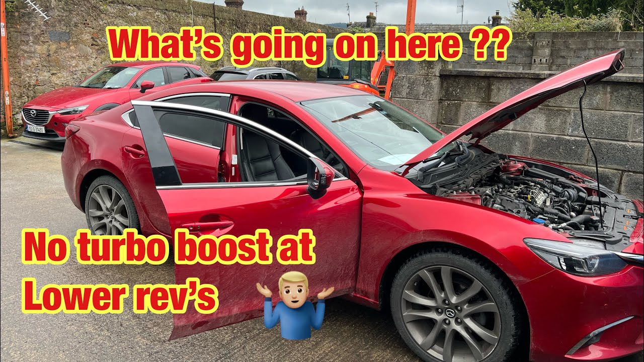 Mazda 6 down on power, no boost at lower rpm.