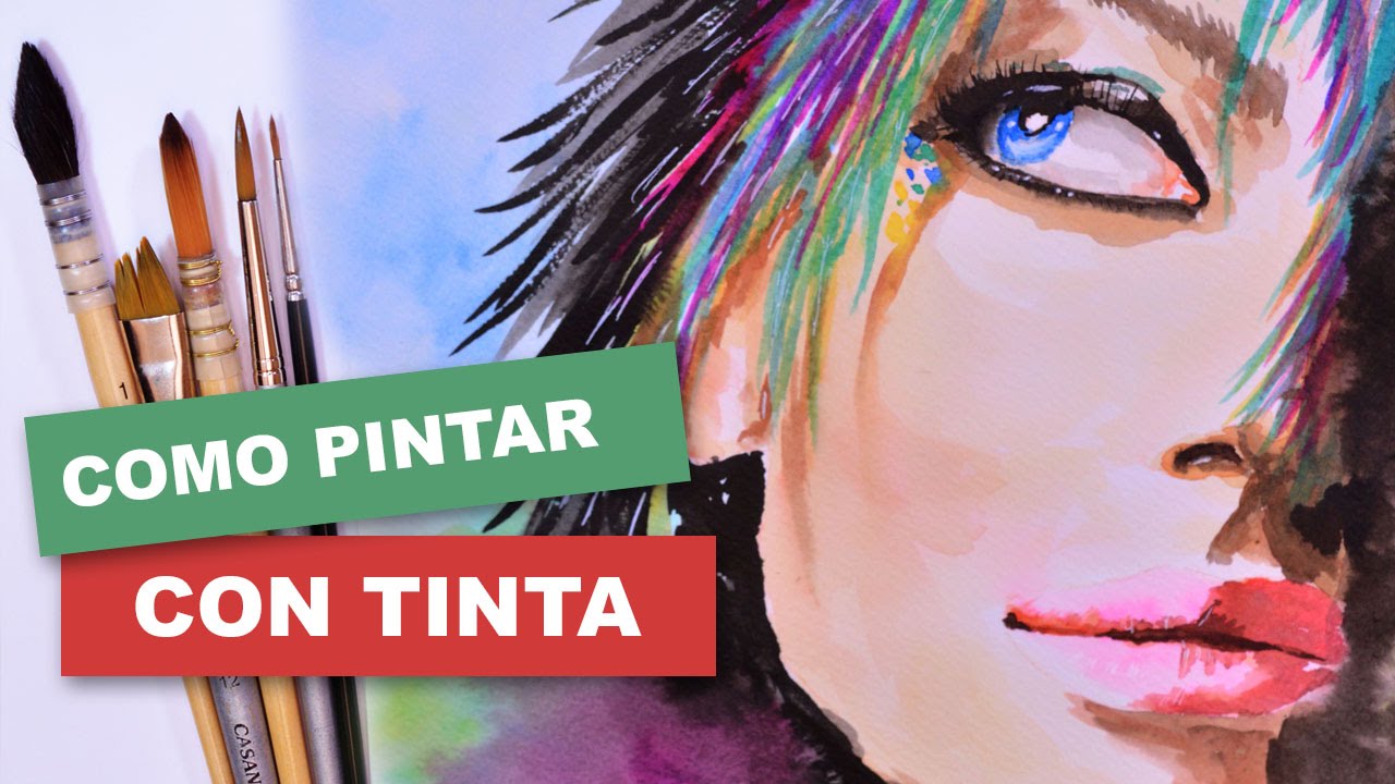 Cómo pintar fácil con tinta aguada un rostro