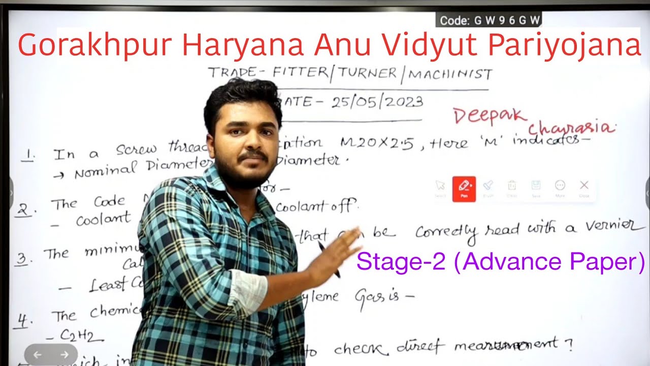 NPCIL Gorakhpur Haryana Fitter Turner Machinist Advance Exam Question paper 2023 Analysis by Suvajit