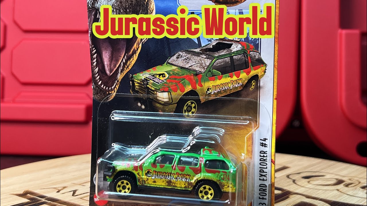 Matchbox Jurassic Park Smashed Ford Explorer 93 Unboxing and Review