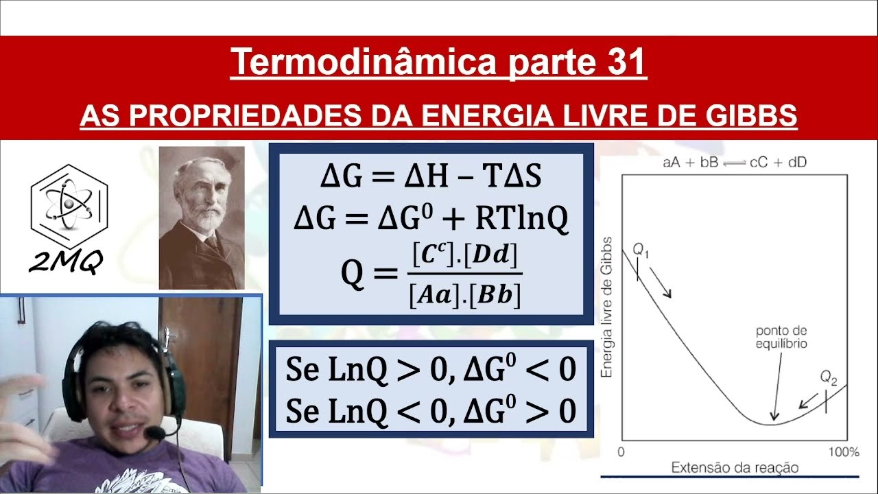 Propriedades da energia livre de Gibbs. Termodinâmica parte 31