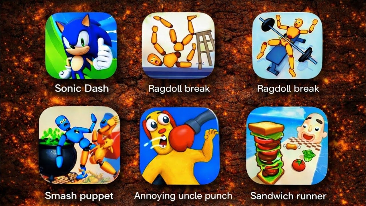 Best Mobile Games Compilation#20 | AnnoyingUnclePunch,RagdollBreak,Drow to Smash, Lucky Balls