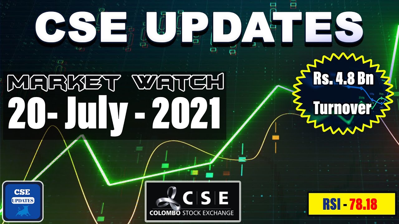 🇱🇰CSE Daily Market Watch 20_July_2021