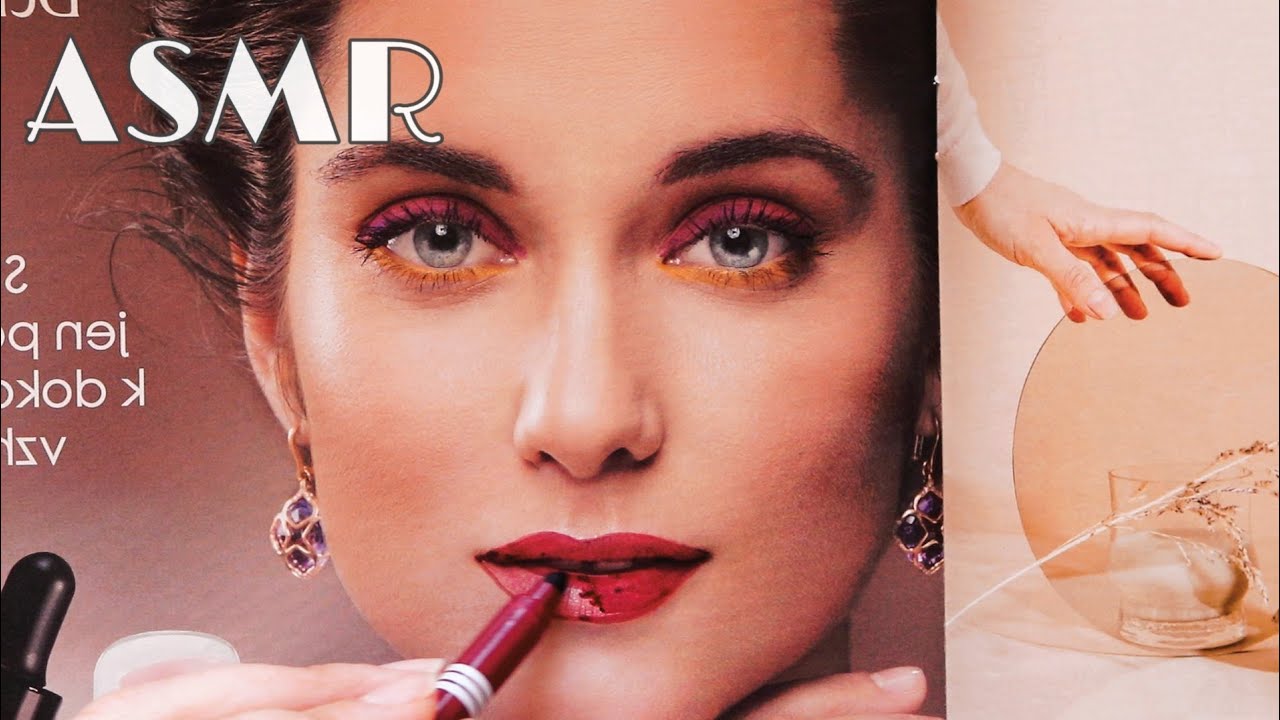 ASMR CZ/CZECH/ Vybarvování modelek v časopisu