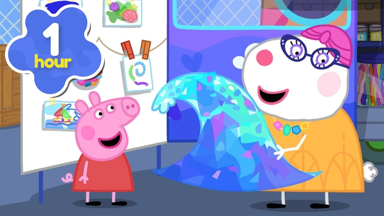 Peppa Gets CRAFTY! 🖼️ Peppa's AMAZING Artwork! 🎨 Peppa Pig Full Episodes | 1 Hour of Kids Cartoons