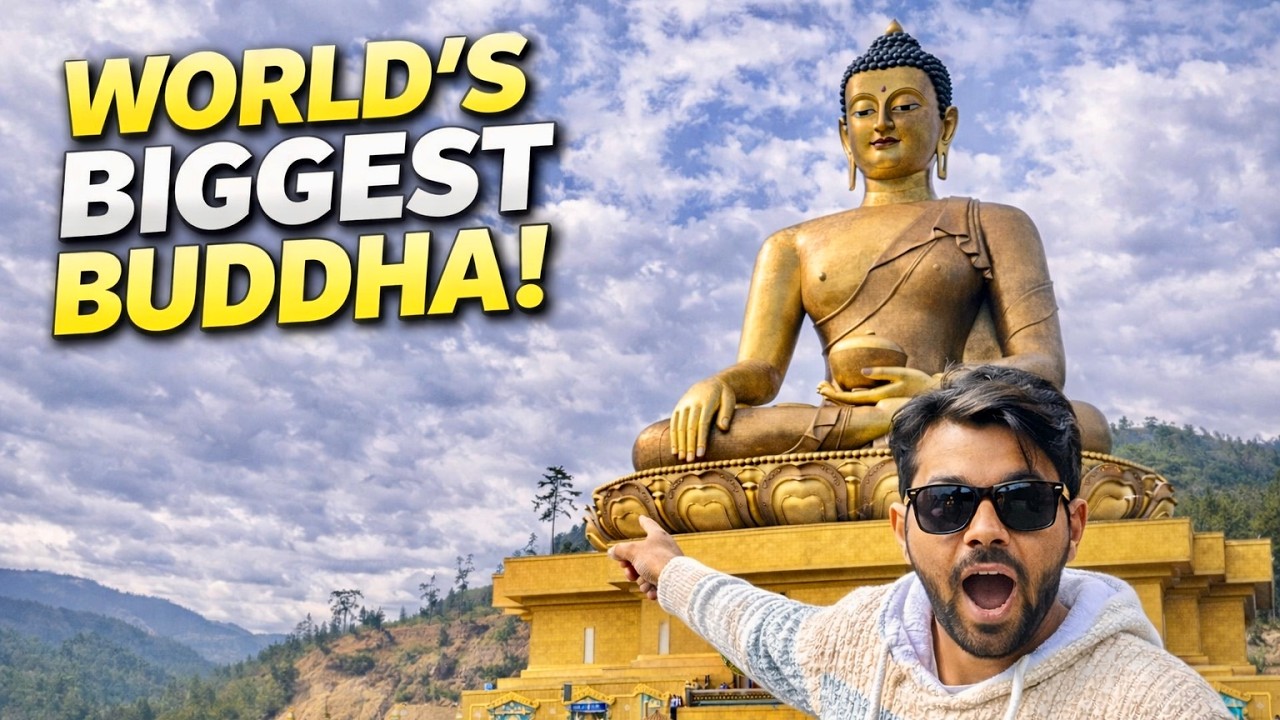 World’s Largest Buddha Statue 🇧🇹 | Buddha Dordenma Thimphu Bhutan | Wanderer Heera