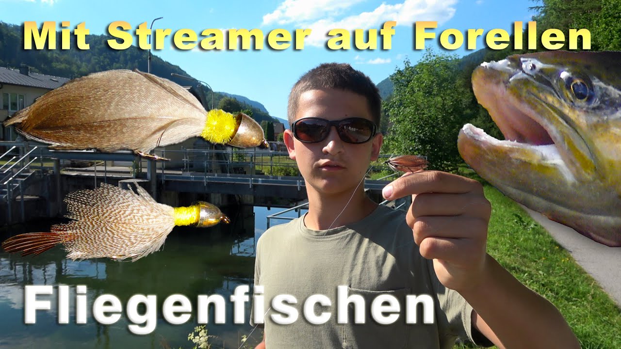 Mit Streamer auf Forellen angeln - Fliegenfischen | Fischen auf Forellen am Bach mit Streamer