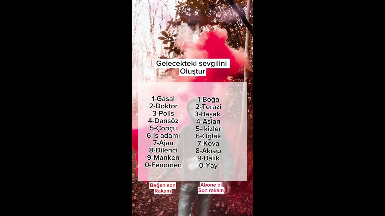 GELECEKTEKİ SEVGİLİNİ OLUŞTUR !