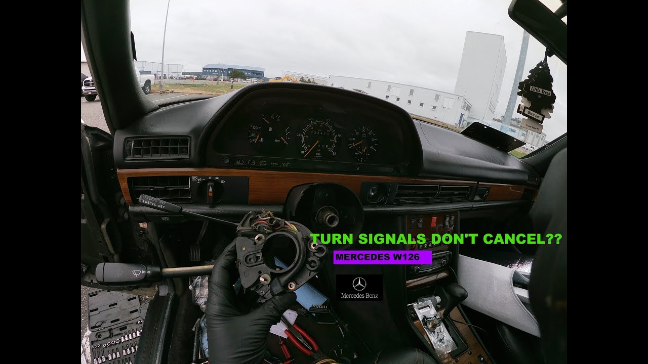 MERCEDES W126 TURN SIGNALS DON'T CANCEL DIAGNOSIS