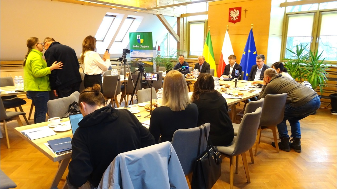 Konferencja prasowa w Urzędzie Gminy Chojnice z 12.02.2026