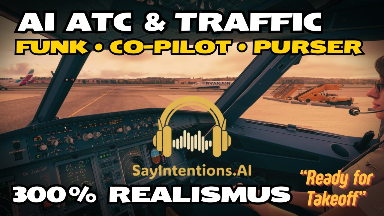 So echt war Funk im MSFS noch nie: ATC, Co-Pilot & Purser mit SayIntentions.ai im Fenix A320