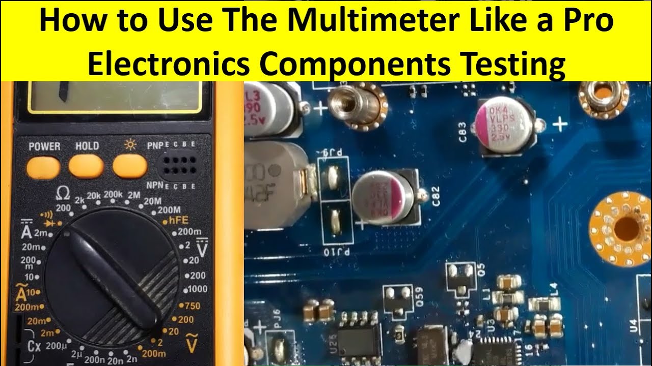 Learn How to Use The Multimeter Like a Pro - Electronics Components Testing, Zener diode, Resistor