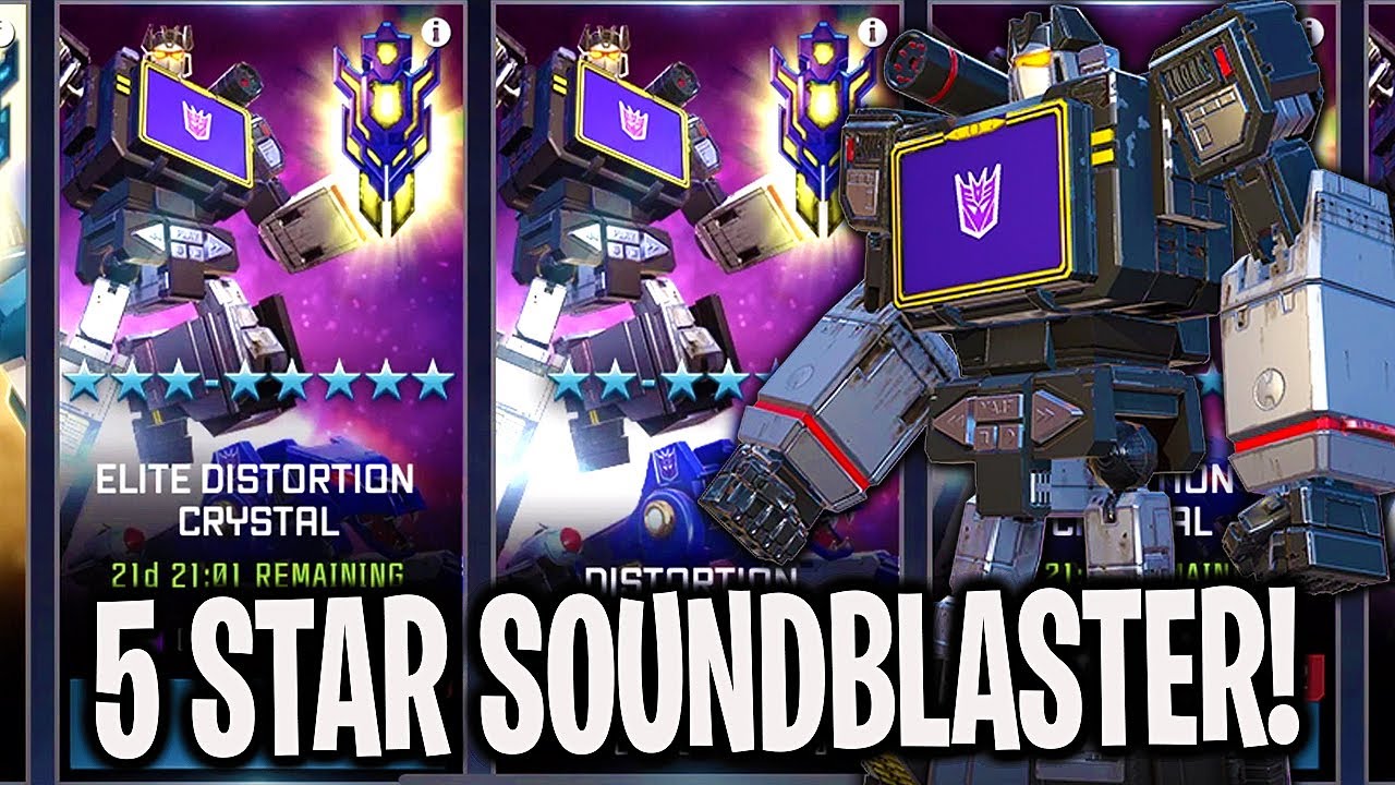 5 STAR SOUNDBLASTER Crystal Opening! - Transformers: Forged To Fight