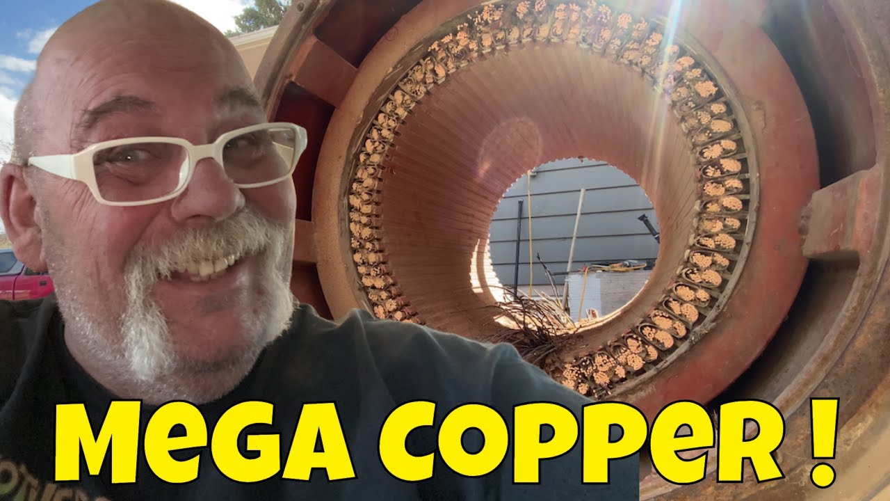 9,000 Pound Generator - Finale - How Much Copper in a Huge Stator