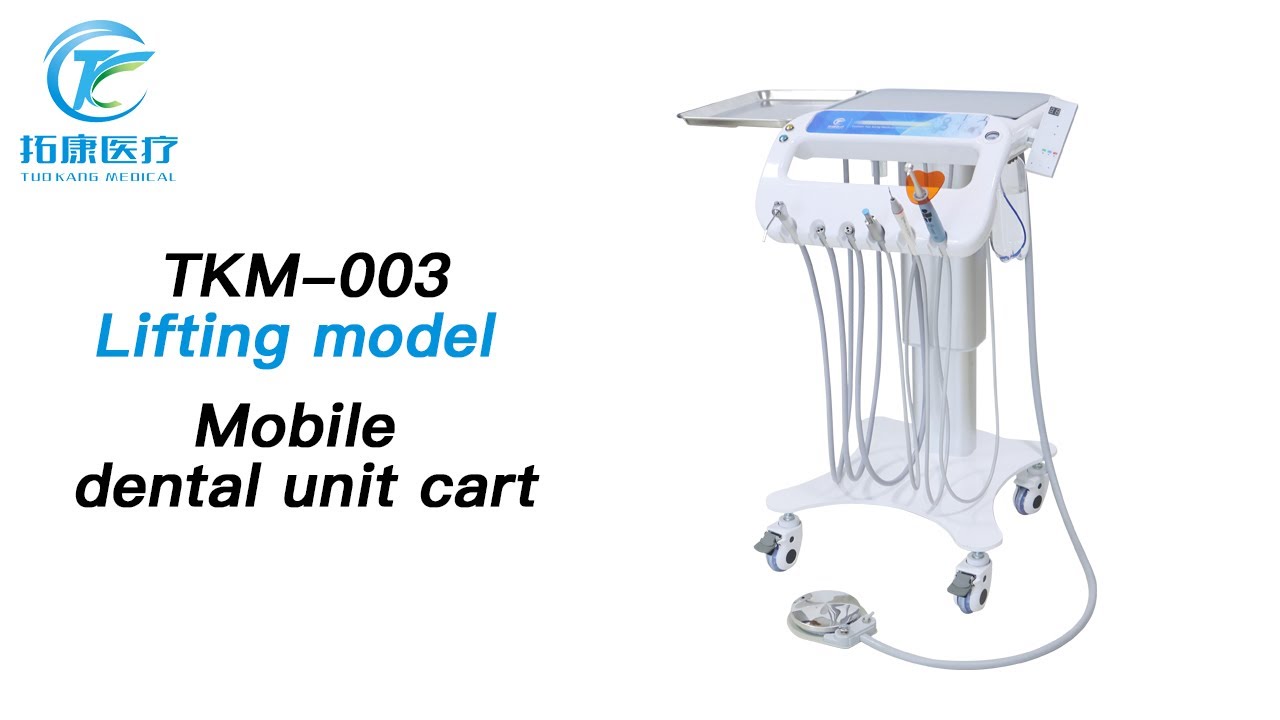TKM-003 Lifting Model Dental Mobile Trolley Portable Dental Unit Cart