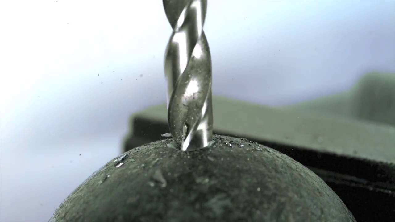 Drilling Metal in Extreme Slow Motion