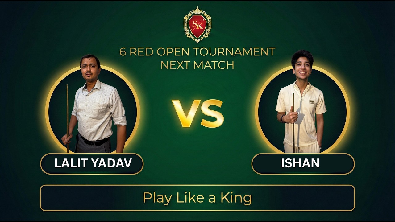 Snooker King 6 Ball Open Tournament | LIVE MATCH | DAY 1 TABLE 2 (8:00 PM Match)