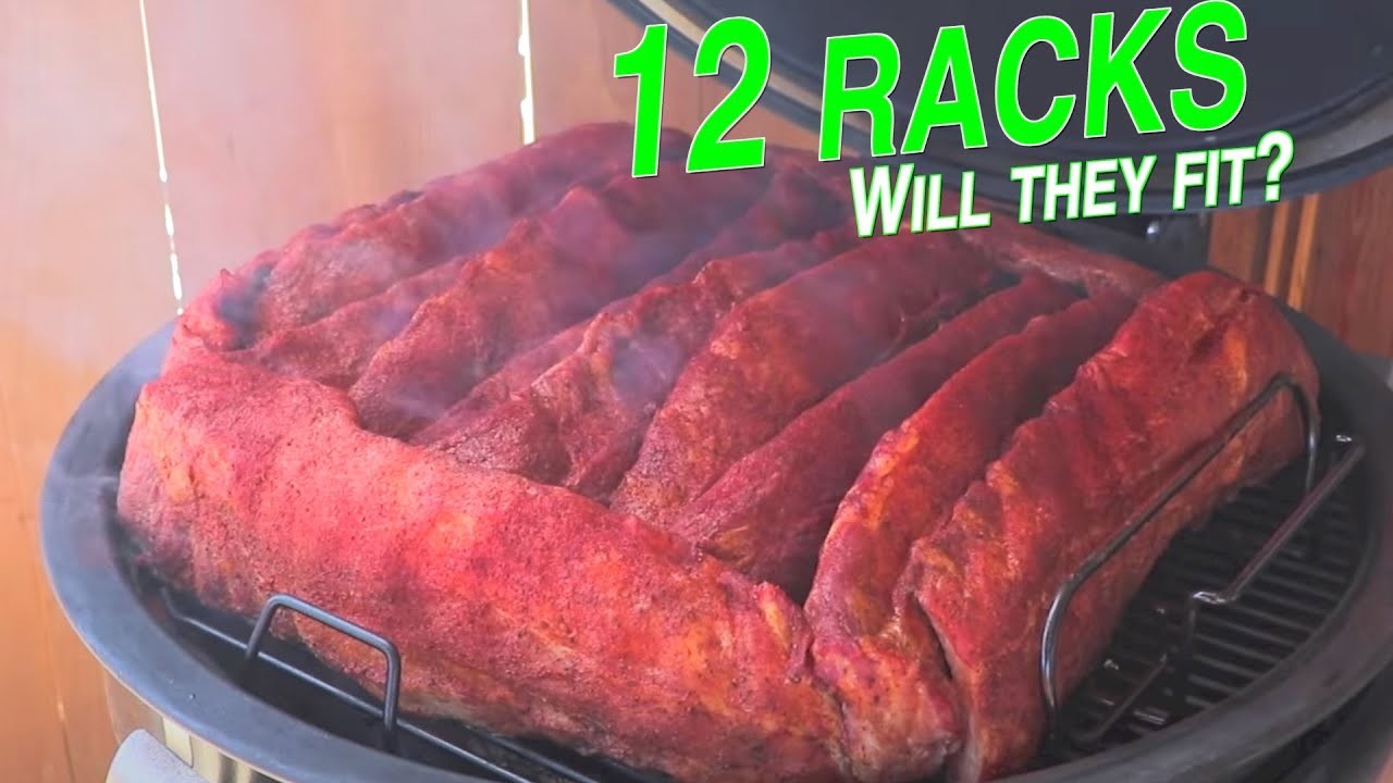 12 racks of ribs on the Weber Summit Charcoal Grill at once time! Smoked baby back ribs