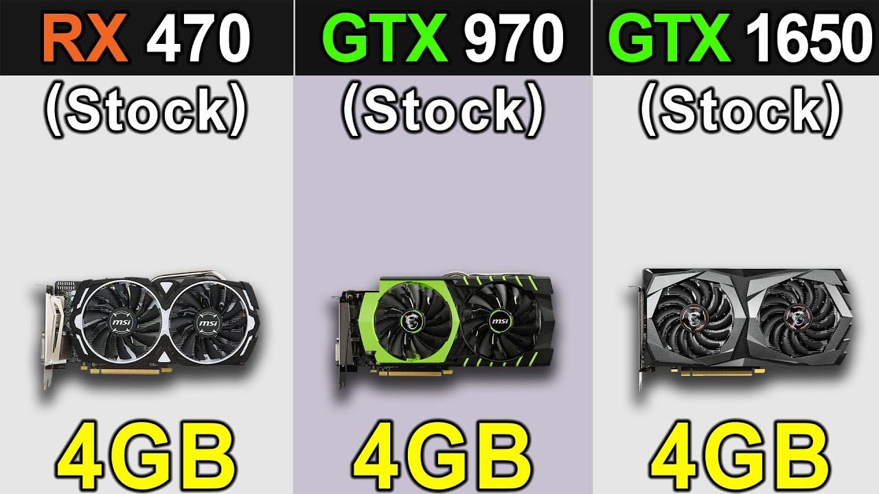 RX 470 Vs. GTX 970 Vs. GTX 1650 | 1080p Gaming Benchmarks